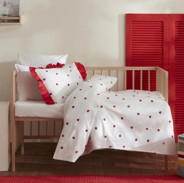 Karaca Home Ladybug Beyaz Kırmızı Bebek Nevresim Takımı - Image 1