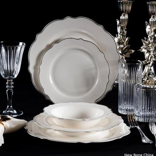 Massimo Lucca Platin 24 Parça Yemek Takımı - Image 1