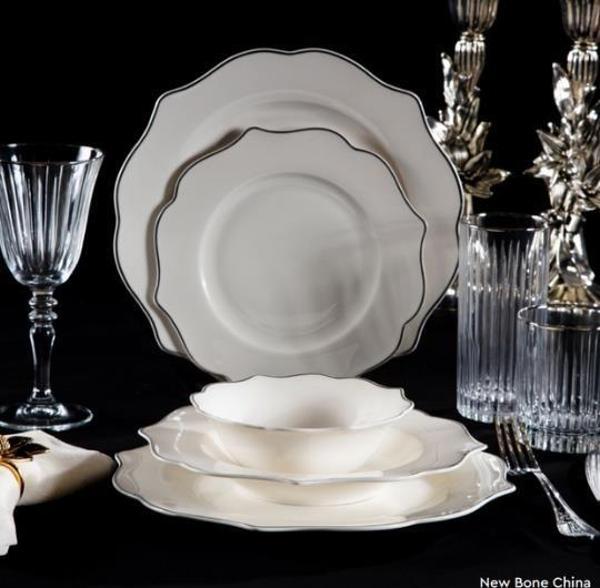 Massimo Verona Platin 24 Parça Yemek Takımı - Image 1
