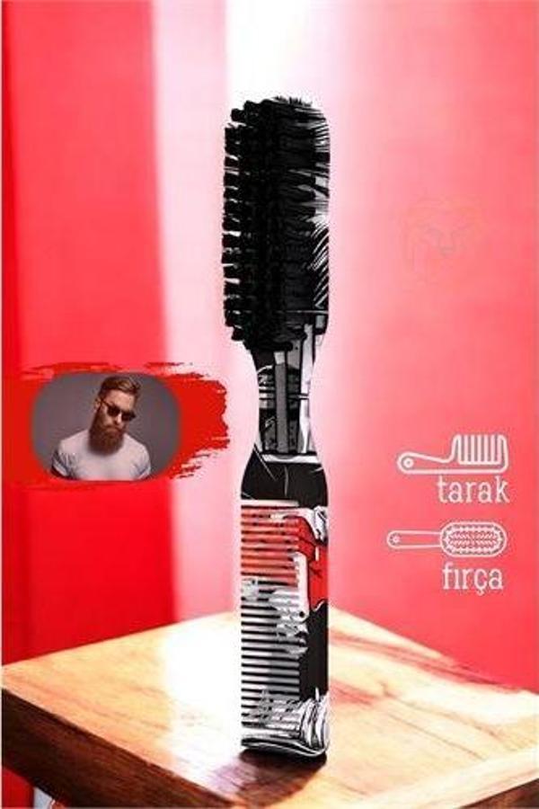 Vintage Sakal Bıyık Tarama Fırçası - Image 1