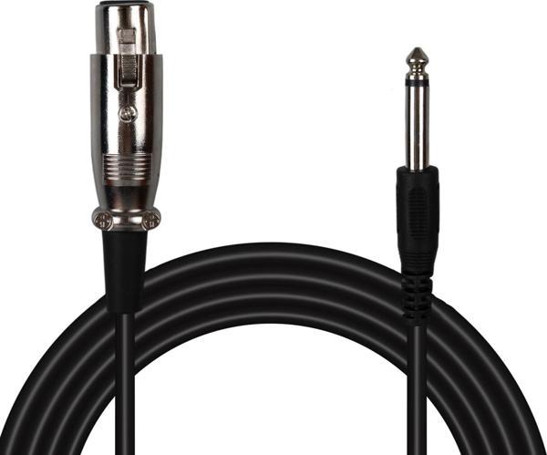 6.3MM MONO ERKEK CANON DİŞİ 4 METRE  MİKROFON ARA KABLOSU (2818) - Image 1