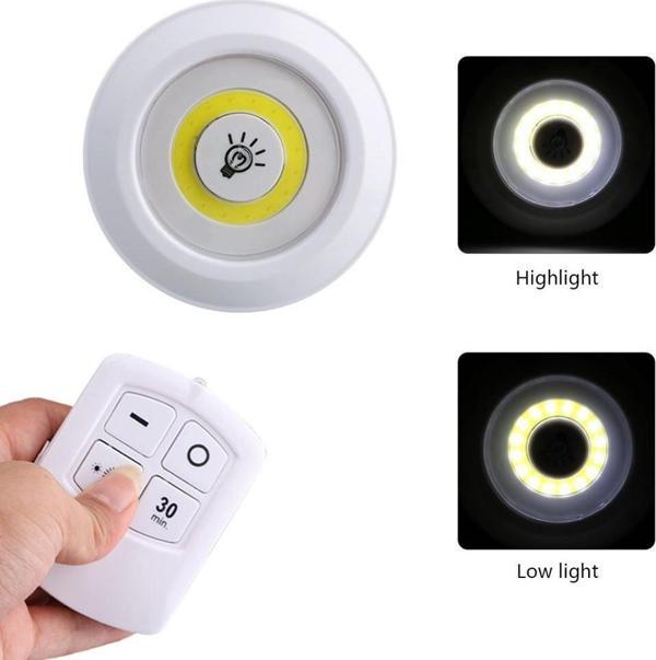 Uzaktan Kumandalı Yapışkanlı 3’lü Led Spot Lamba-Findit - Image 1