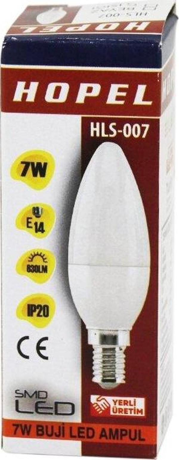 7W - E14 BUJİ LED MUM AMPUL 630LM  HLS-007-Findit - Image 1