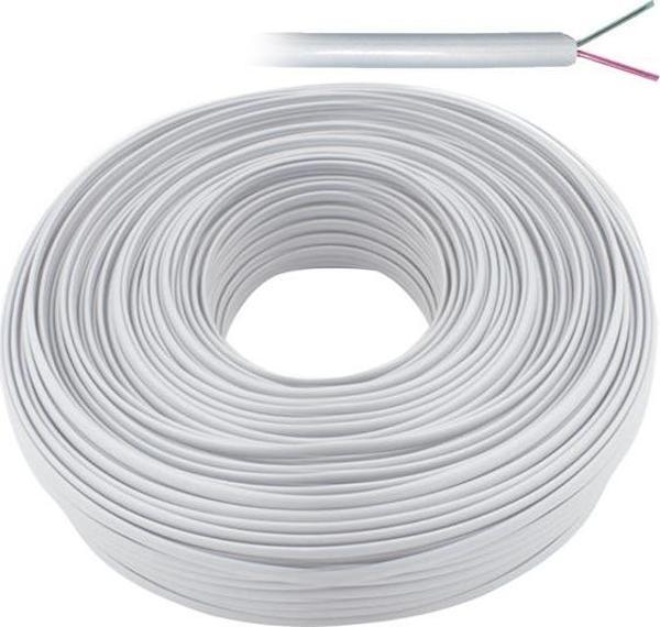 TELEFON KABLO 2 Lİ BEYAZ FLAT KÖKEN 100 METRE ELEKTROMER-Findit - Image 1