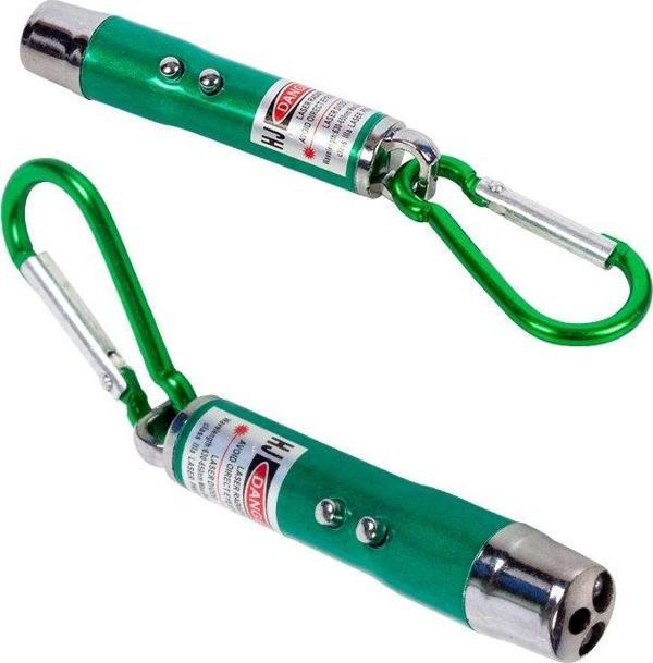 3IN1 KIRMIZI LASER POINT - PARA KONTROL VE EL FENERİ-Findit - Image 1