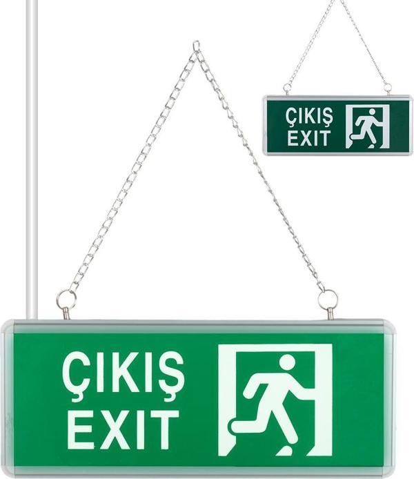 3W TEK YÖN ACİL ÇIKIŞ YÖNLENDİRME TABELASI - LAMBASI (38X30X36MM)-Findit - Image 1