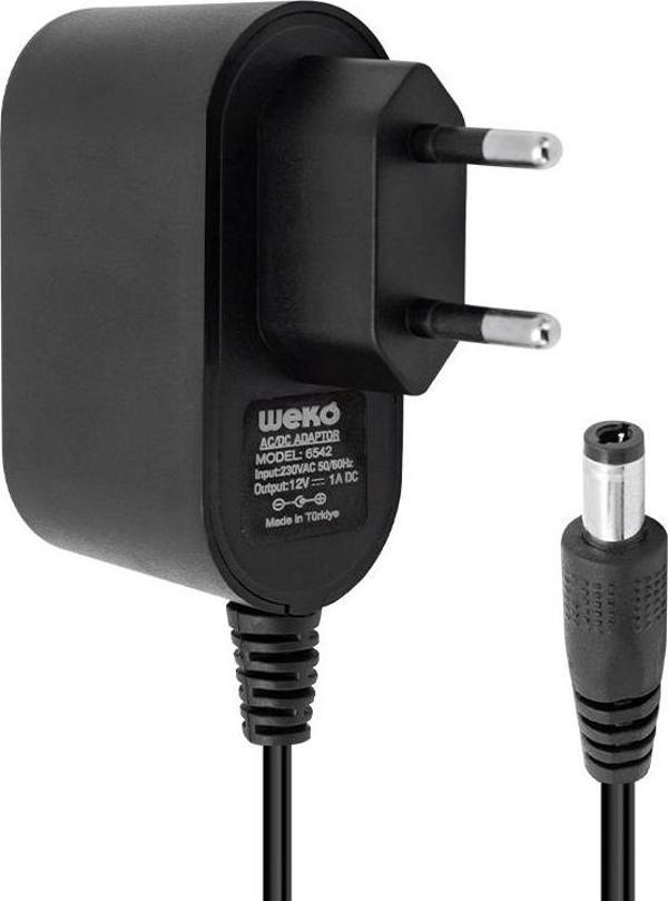 12 VOLT - 1 AMPER 5.5*2.5 UÇLU PLASTİK KASA PRİZ TİP ADAPTÖR KUTULU YERLİ ÜRETİM-Findit - Image 1