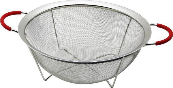 28CM TEL SEPET METAL SÜZGEÇ SİLİKON KILIFLI KULP METAL ÇERÇEVE - AYAK-Findit - Image 1