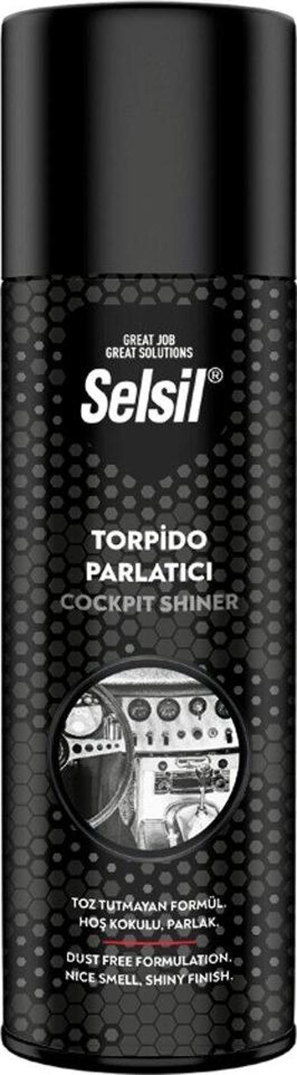 SELSİL OTO - ARAÇ TORPİDO PARLATICI SPREY 200ML HOŞ KOKULU - PARLAK - TOZ TUTMAYAN FORMÜL-Findit - Image 1