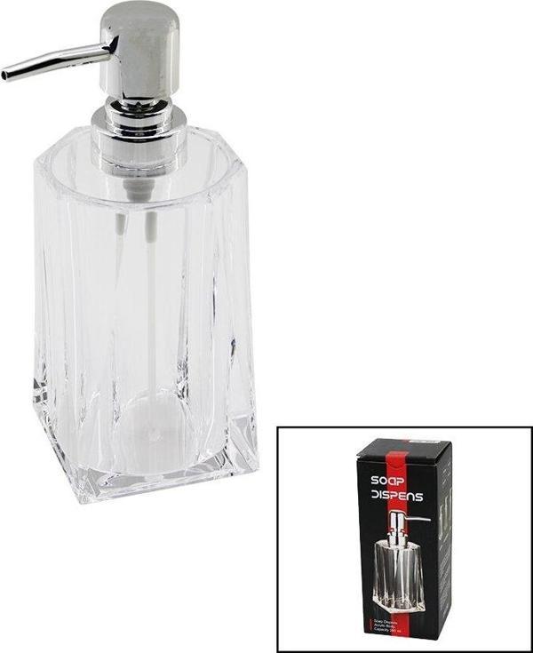 280ML - UZUN   ŞEFFAF - MİKA KRİSTAL  SIVI SABUNLUK-Findit - Image 1