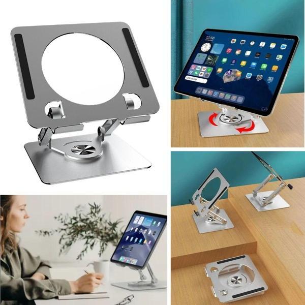 360 Derece Dönebilen Yükseltilmiş Masaüstü Ayarlanabilir  Metal Tablet Standı-Findit - Image 1