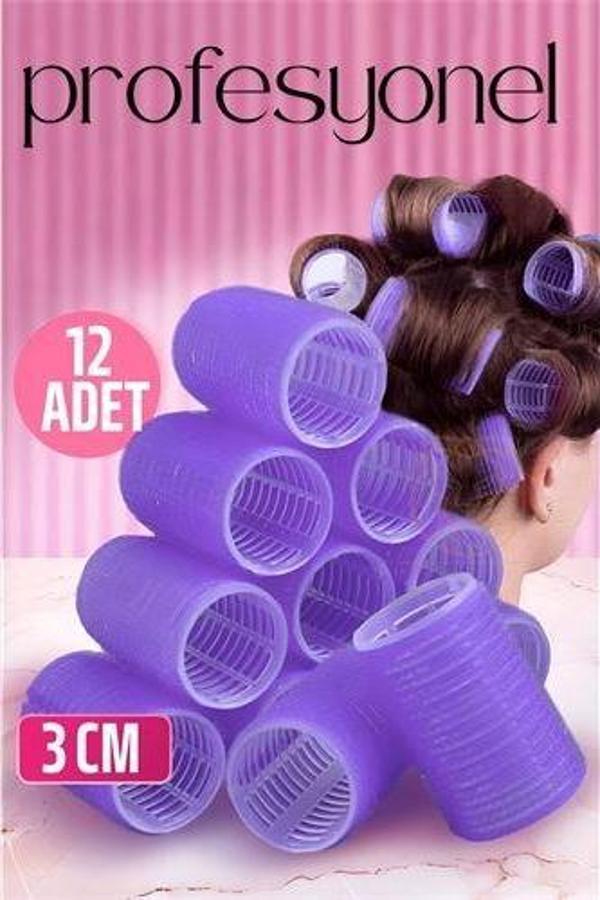 3 Cm Bigudi Saç Bigudisi Profesyonel 12 ADET - Image 1