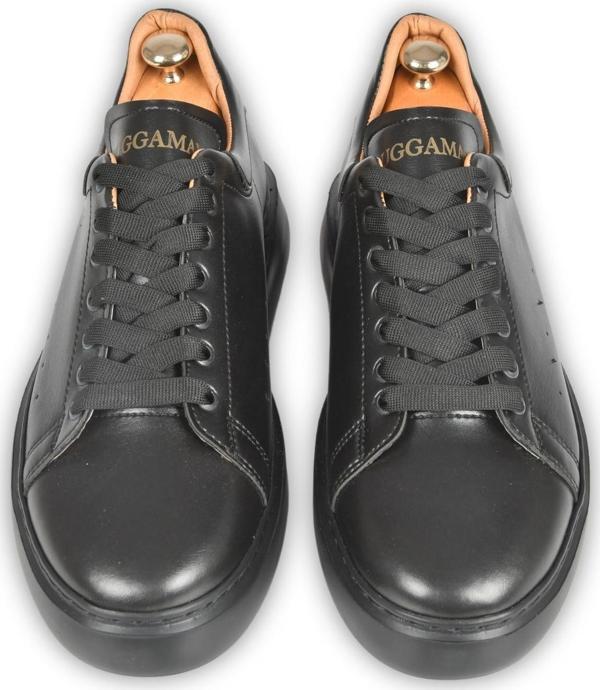 DeepSEA Erkek Siyah Bağcıklı Ortopedik Eva Taban Spor Ayakkabı Sneaker 2509948 - Image 1