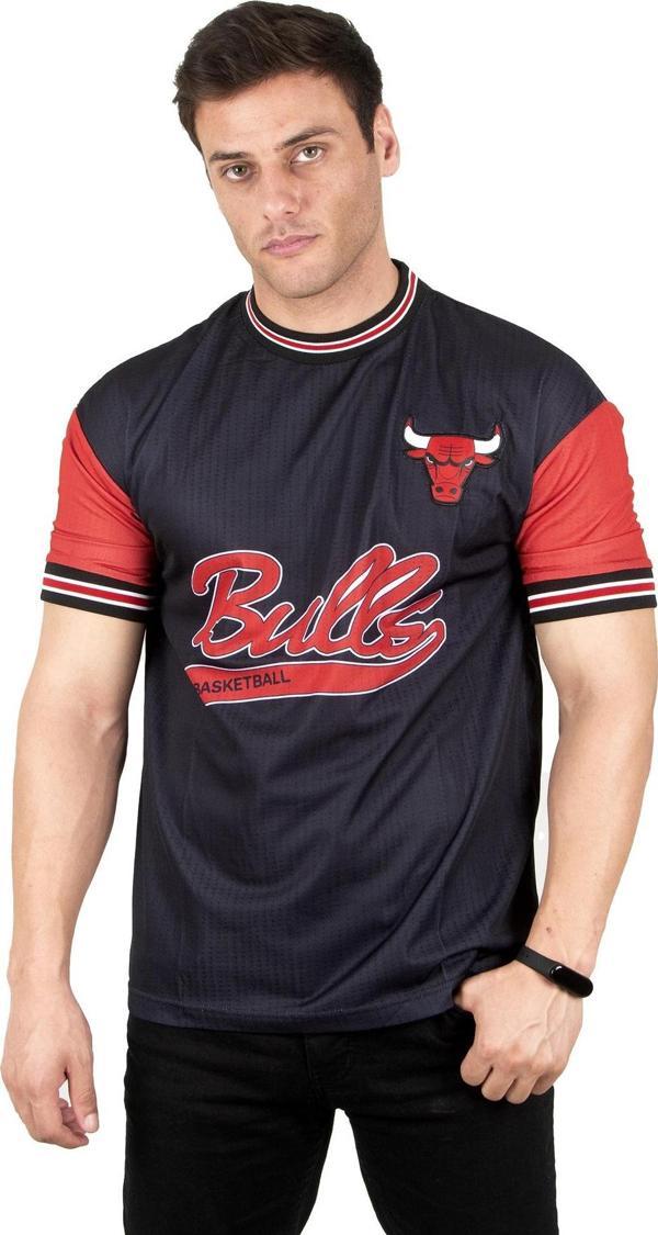 DeepSEA Erkek Siyah Bulls Basketbol Tişört 2303131 - Image 1