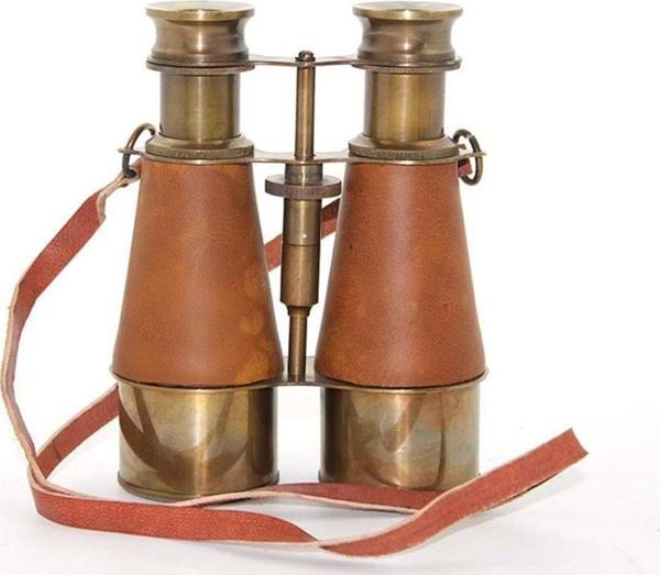 Pirinç Deri İşlemeli Dürbün - Image 1