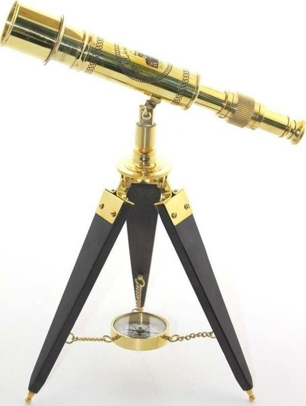 Pirinç Teleskop Pusulalı - Image 1