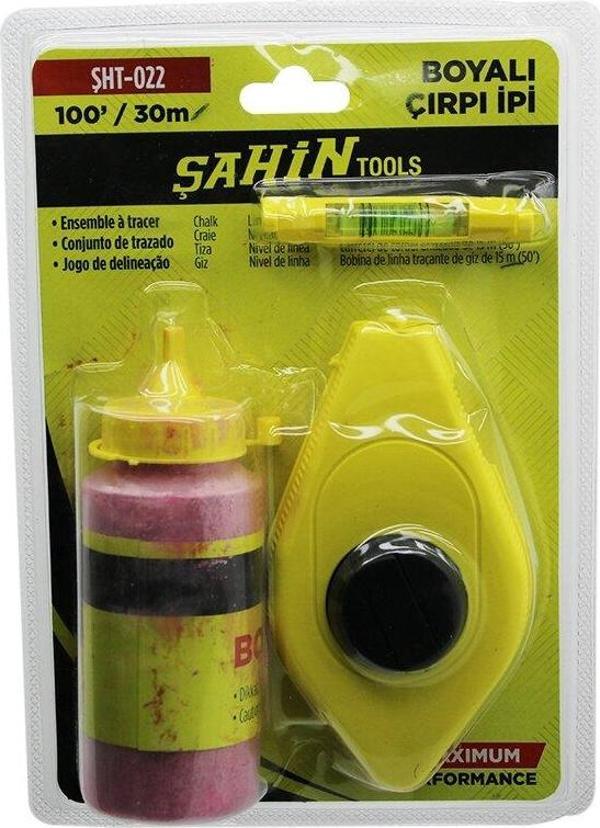 30MT - 100 GR - KIRMIZI TOZ BOYALI ÇIRPI İPİ - SU TERAZİSİ-Findit - Image 1