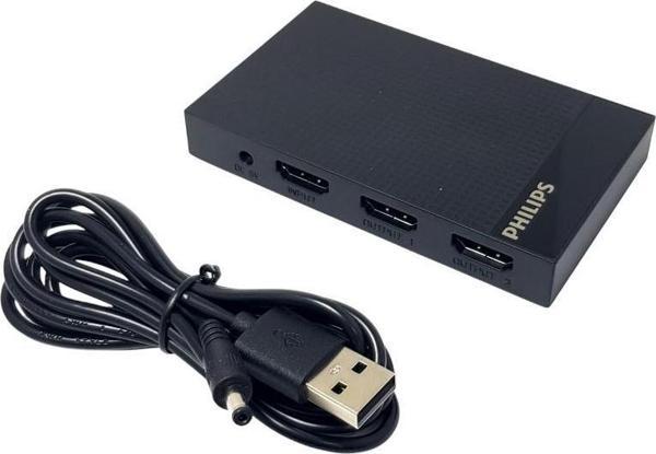 PHILIPS SWV9023B/93 4K 1x4 HDMI Splitter 1 Giriş-4 Çıkış Ultra HD Görüntü Dağıtıcı - Image 1