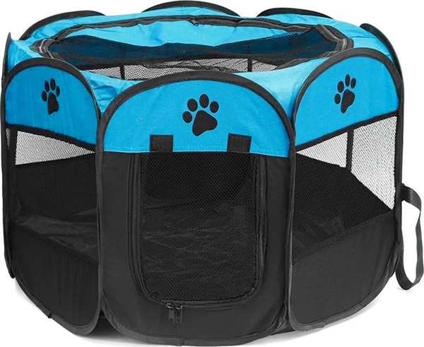 Kedi Köpek Oyun Alanı Kumaş 60x33 cm 8 parçalı Çapı 73 cm - Image 1