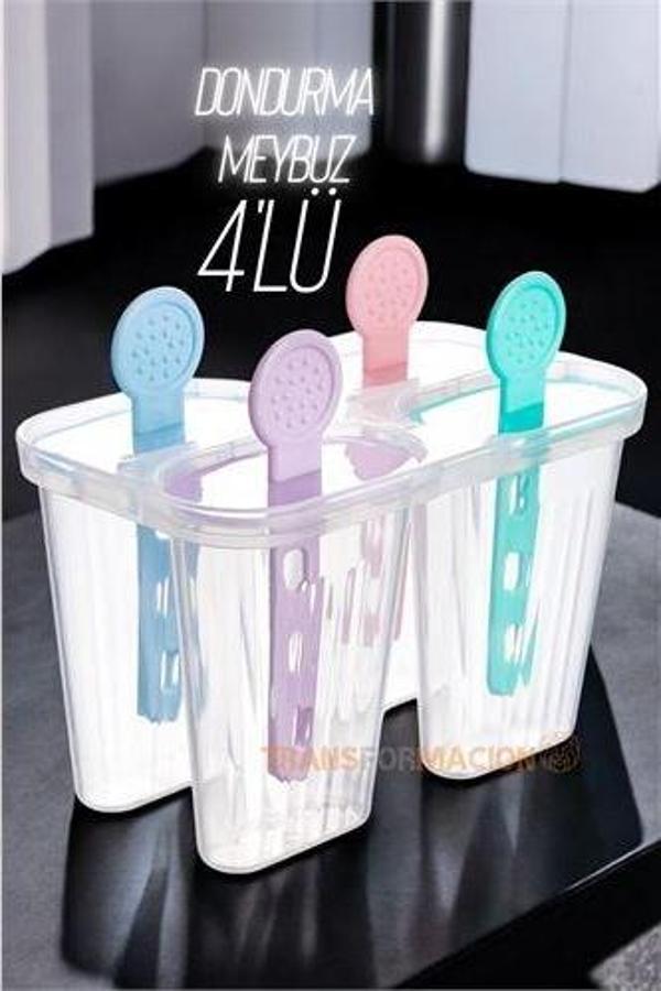 4 lü Dondurma Kalıbı Meybuz Kalıbı - Image 1