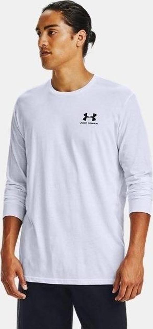 Under Armour Sportstyle Left Chest Ls Erkek T-shirt 1329585-100 - Image 1