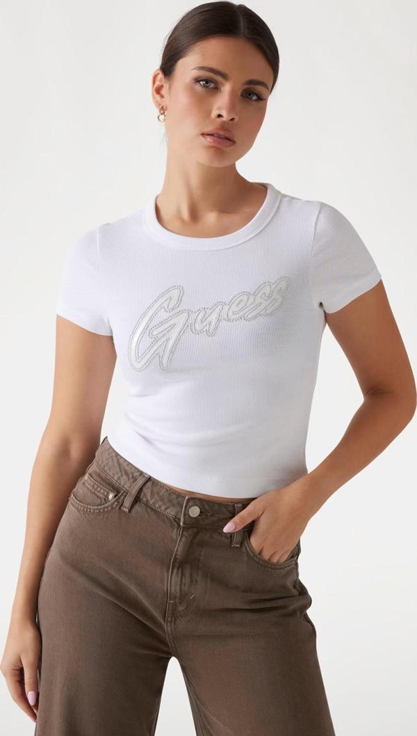 Guess Trok Logolu Kadın T-shirt W5RI68KA0H1 - Image 1