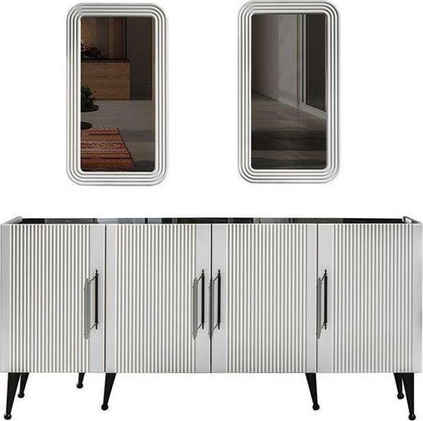Mobilya Bazarı Asil Yemek Odası %100 Mdf Aynalı Konsol - Image 1