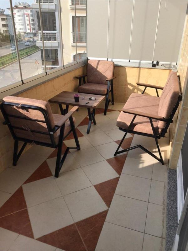 Mobilya Bazarı Asra Bahçe Mobilyası (Salon - Balkon - Cafe Ofis) 2+1+1+Sehpa - Image 1