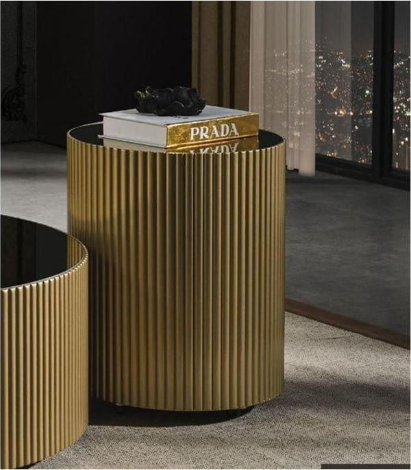 Mobilya Bazarı Guccix Gold Yan Sehpa - Image 1