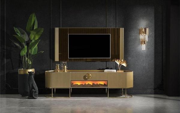 Mobilya Bazarı Guccix Şömineli Tv Ünitesi - Image 1