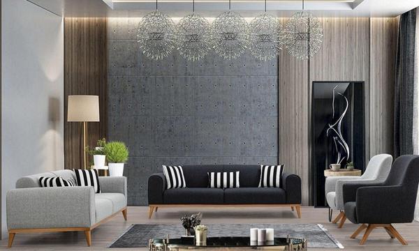 Mobilya Bazarı Omega Modern Koltuk Takımı (3+3+1+1) - Image 1