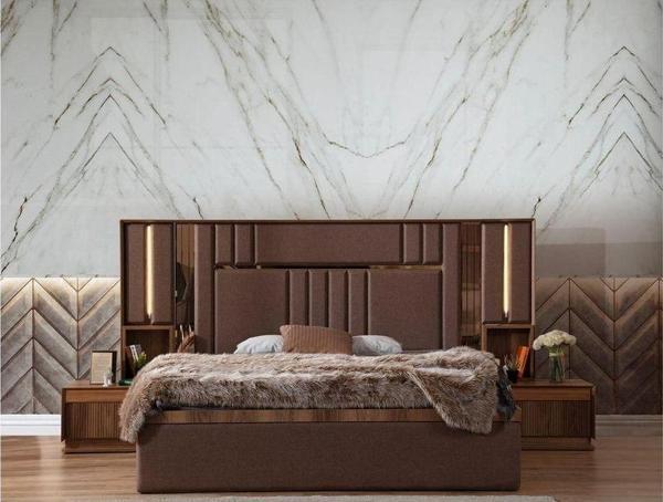 Mobilya Bazarı Palmera 160*200 Cm Başlıklı Bazalı Karyola - Image 1