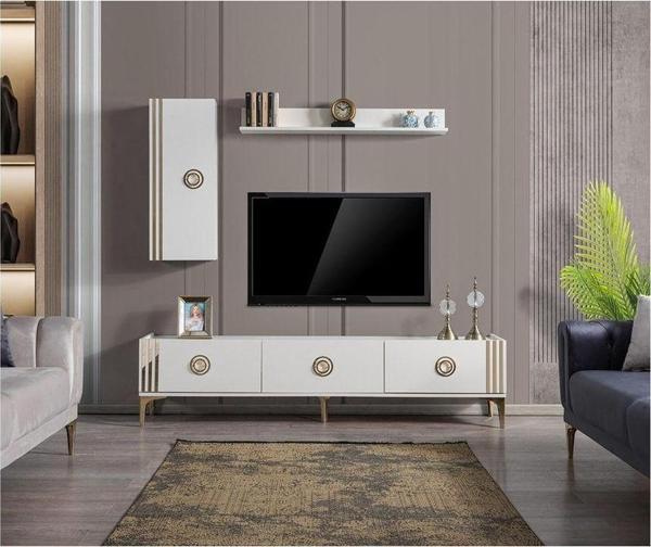 Mobilya Bazarı LoraBeyaz Tv Ünitesi - Image 1