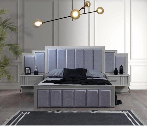Mobilya Bazarı Erva 160*200 Cm Başlıklı Bazalı Karyola - Image 1