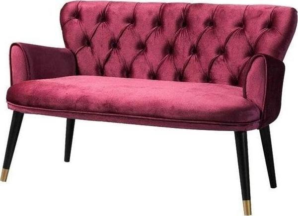 Mobilya Bazarı Vega Bordo Çay Seti Ikili Koltuk - Kanepe (Salon - Balkon - Ofis - Bahçe - Cafe) - Image 1