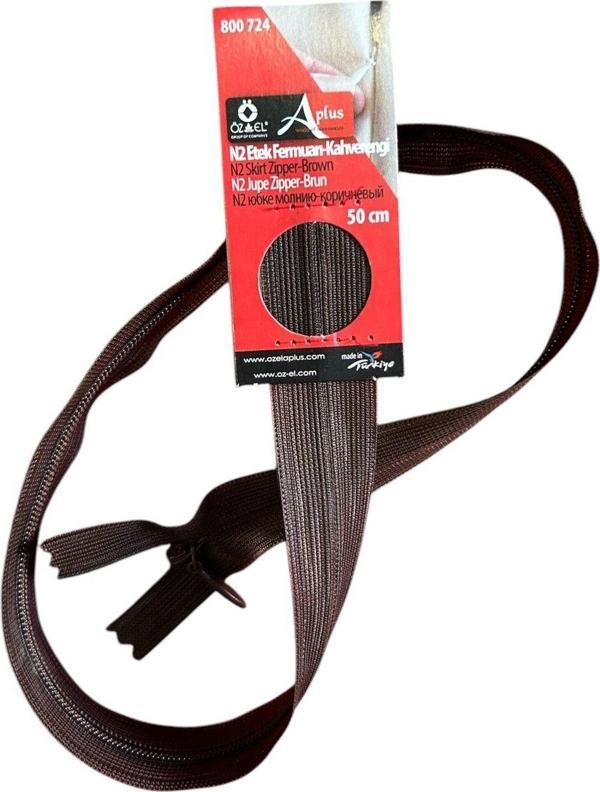 Öz-El Kahverengi 40 Cm Etek Fermuarı Görünmez Fermuar - Image 1