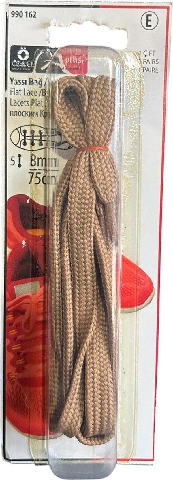 Öz-El Kahverengi 8 Mm 75 Cm Yuvarlak Ayakkabı Bağı, Bir Çift Ayakkabı Bağcığı, Bot Bağcığı 990 162 - Image 1
