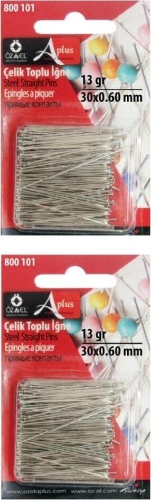 Öz-El 2Li Çelik Toplu İğne, 26 Gram 60 Adet X 0.60 Mm 800 101 - Image 1