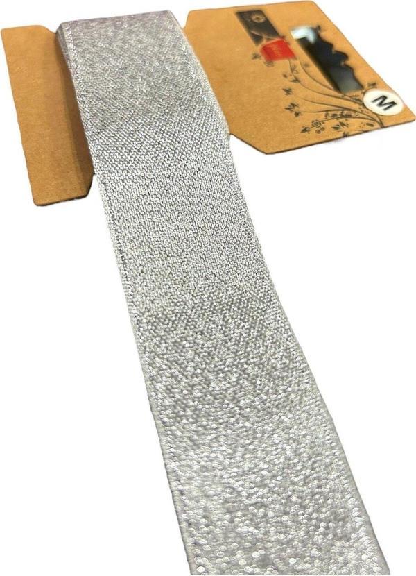 Öz-El Gümüş Simli Kurdele, Paketlik Kurdele 2,5 Cm 3 Mt 175 021 - Image 1