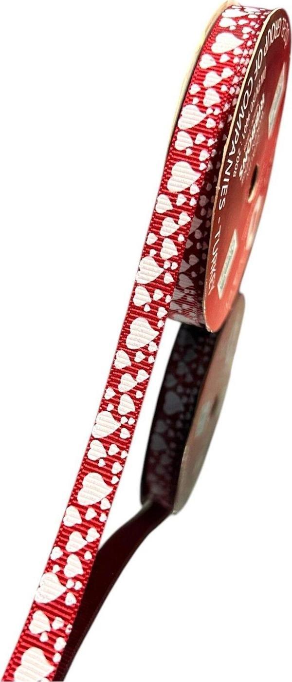 Öz-El Kalp Baskılı Gogren Kurdele, Paketlik Kurdele 1 Cm 5 Mt 140 002 - Image 1