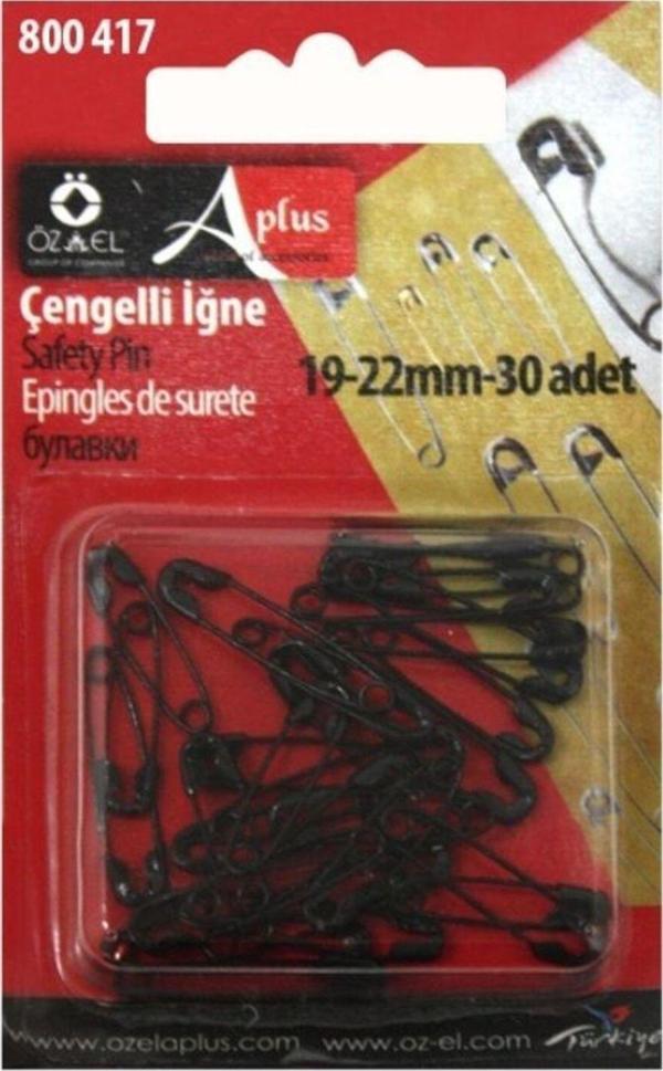 Öz-El Siyah Çengelli İğne Seti 30 Adet - Image 1