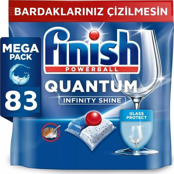 Finish Quantum Infinity Shine 83 Kapsül Bulaşık Makinesi Deterjanı Tableti - Image 1