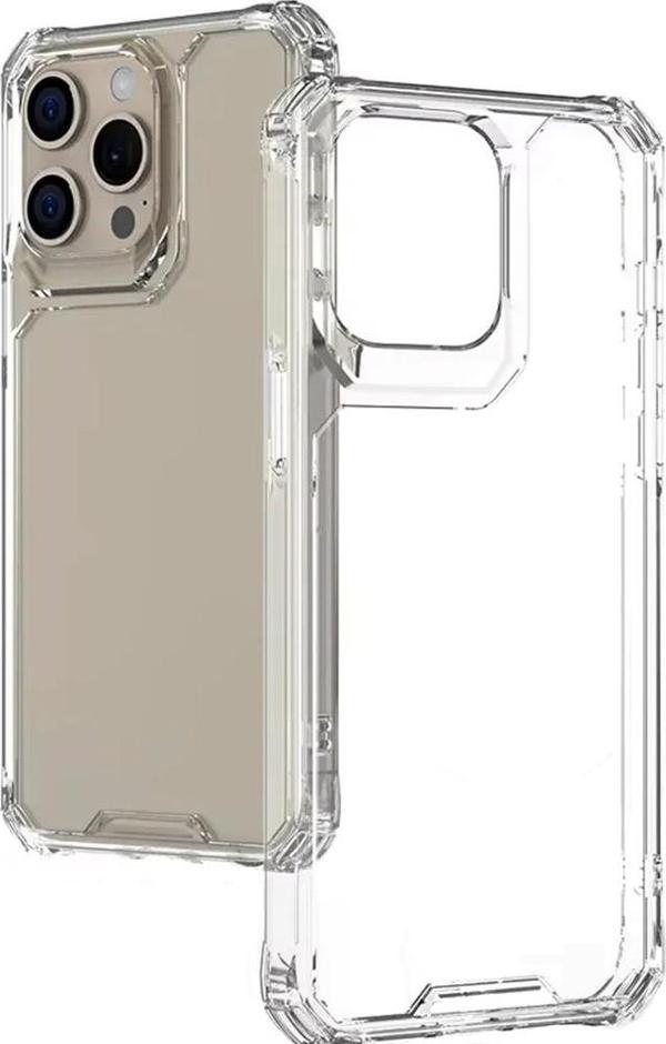 iPhone 16 Pro Max Kılıf Lux Sararmaz Silikon Şeffaf Kapak - Image 1