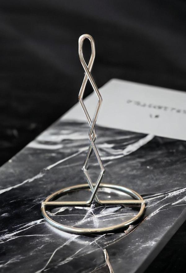 Metaltan Home Krom Kaplamalı Gümüş Renkli Paslanmaz Zikzak Kağıt Havlu Peçetelik - Image 1