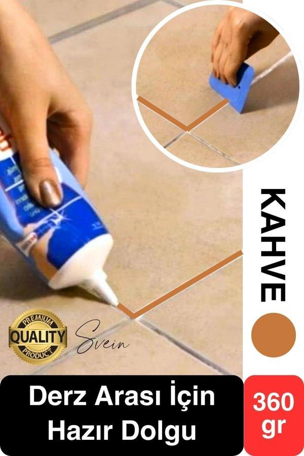 Premium Fayans Arası Kahve Hazır Derz Dolgu Gaga Uç Tüp Mermer Mutfak Banyo Zemin Duvar Onarıcı - Image 1