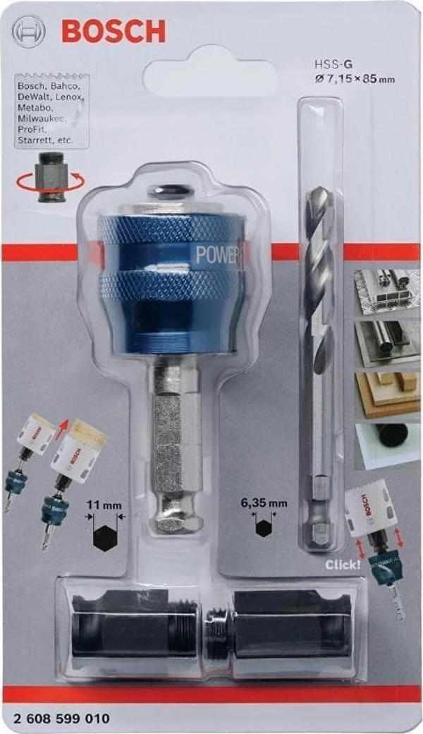 Bosch 4 Parça Panç Adaptör Seti 80mm/9mm - Image 1
