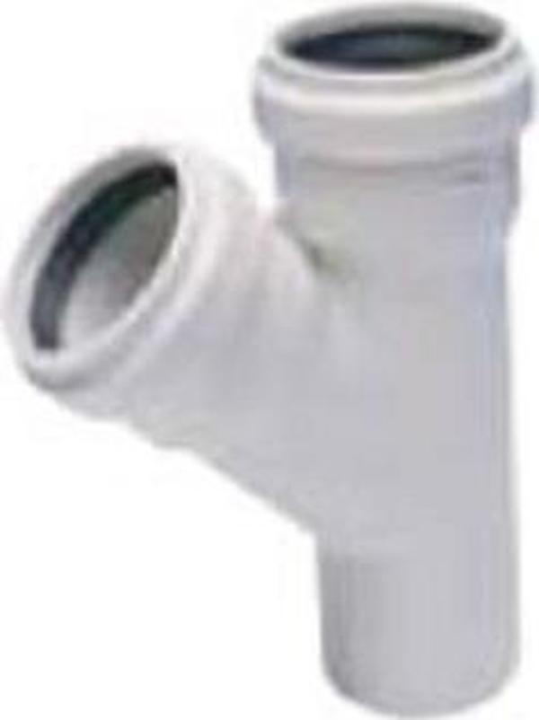 Kalde 110x110 3.2 Pvc-u Tek Çatal (45 Derece) - Image 1