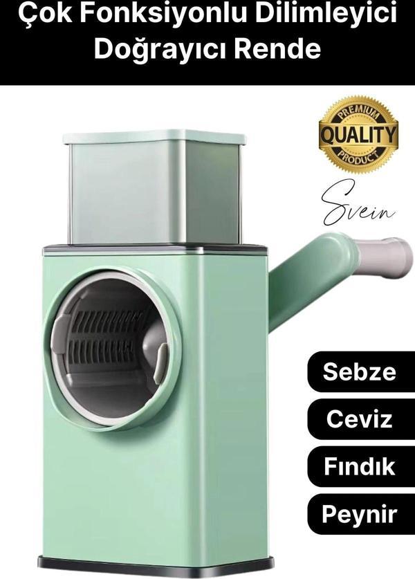 Fonksiyonel Rende Kollu Sebze Doğrayıcı Dilimleyici Mutfak Tambur Peynir Fındık Ceviz Öğütücü - Image 1