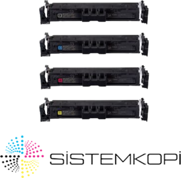 Canon CRG-069 Orjinal 4 Renk Toner Seti - Kutusuz LBP673CDW / MF752CDW / MF754CDW  - Image 1