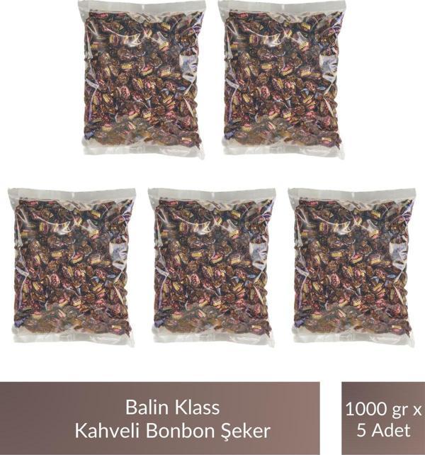 Balin Poşet Klass Kahveli Bonbon Şeker 1000 gr x 5 Adet - Image 1